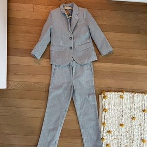 Boy’s size 4 Egg seersucker suit. Perfect for summer wedding.